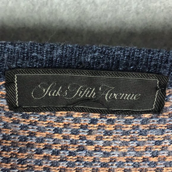 Saks Fifth Avenue Crewneck Sweater Wool Silk Size Medium - Picture 3 of 6